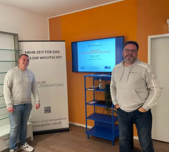 Geisler Steuerberatung im PopUp-Store Ausbildung